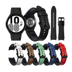 シリコン＋レザー ブラックバックルウォッチバンド、Samsung Galaxy Watch5 Pro 45mm／5 44mm／5 40mm用