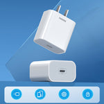 REMAX RP-U79 Speedシリーズ 20W USB-C/Type-C マルチ対応急速充電器、CNプラグ、EUプラグ、UKプラグ