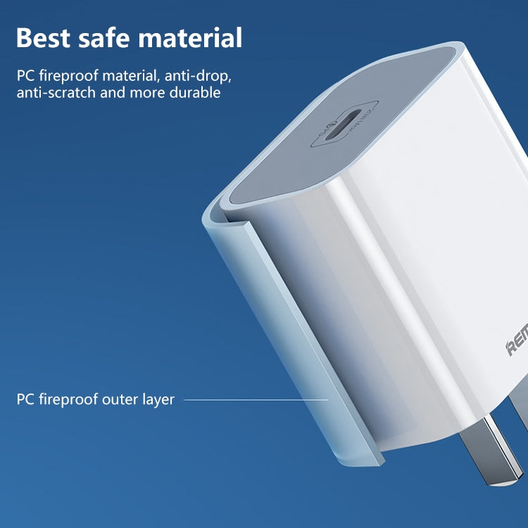 REMAX RP-U79 Speedシリーズ 20W USB-C/Type-C マルチ対応急速充電器、CNプラグ、EUプラグ、UKプラグ