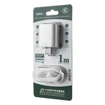 REMAX RP-U35 Janeシリーズ 2.1A デュアルUSBポート急速充電器セット、8ピン、Micro USB、USB-C/Type-C