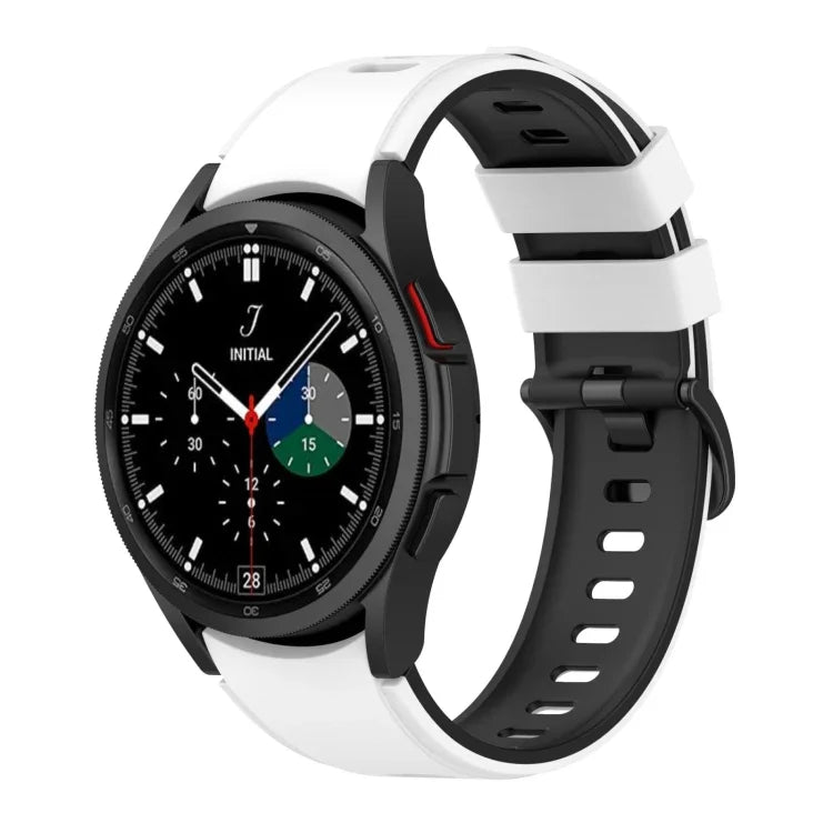 ツートーンシリコンストラップウォッチバンド、Samsung Galaxy Watch5 Pro 45mm／5 44mm／5 40mm用