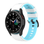 ツートーンシリコンストラップウォッチバンド、Samsung Galaxy Watch5 Pro 45mm／5 44mm／5 40mm用