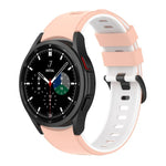 ツートーンシリコンストラップウォッチバンド、Samsung Galaxy Watch5 Pro 45mm／5 44mm／5 40mm用