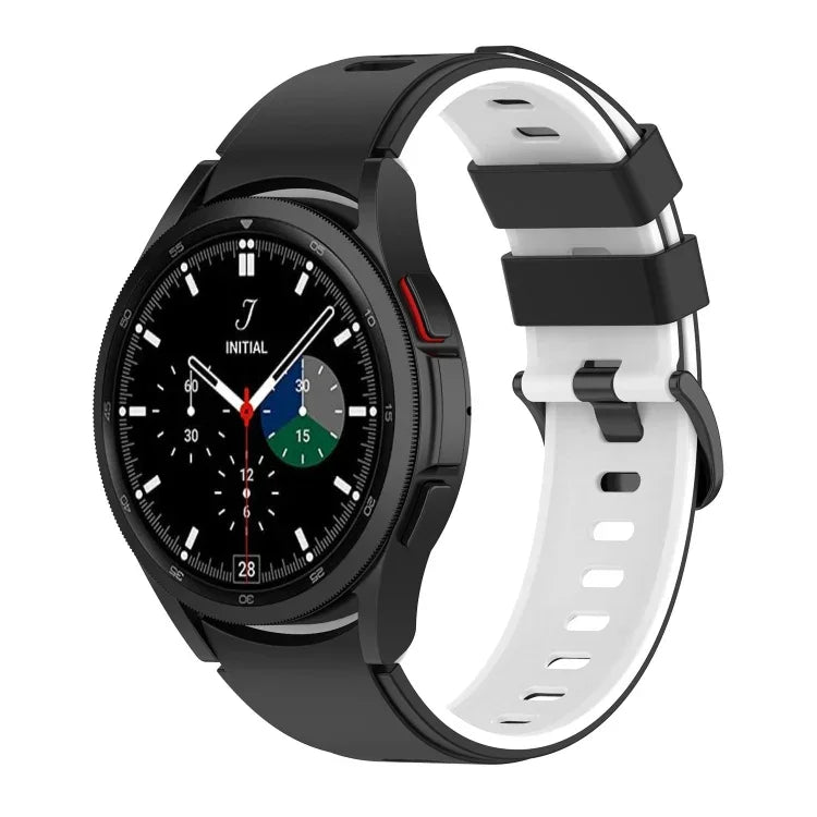 ツートーンシリコンストラップウォッチバンド、Samsung Galaxy Watch5 Pro 45mm／5 44mm／5 40mm用