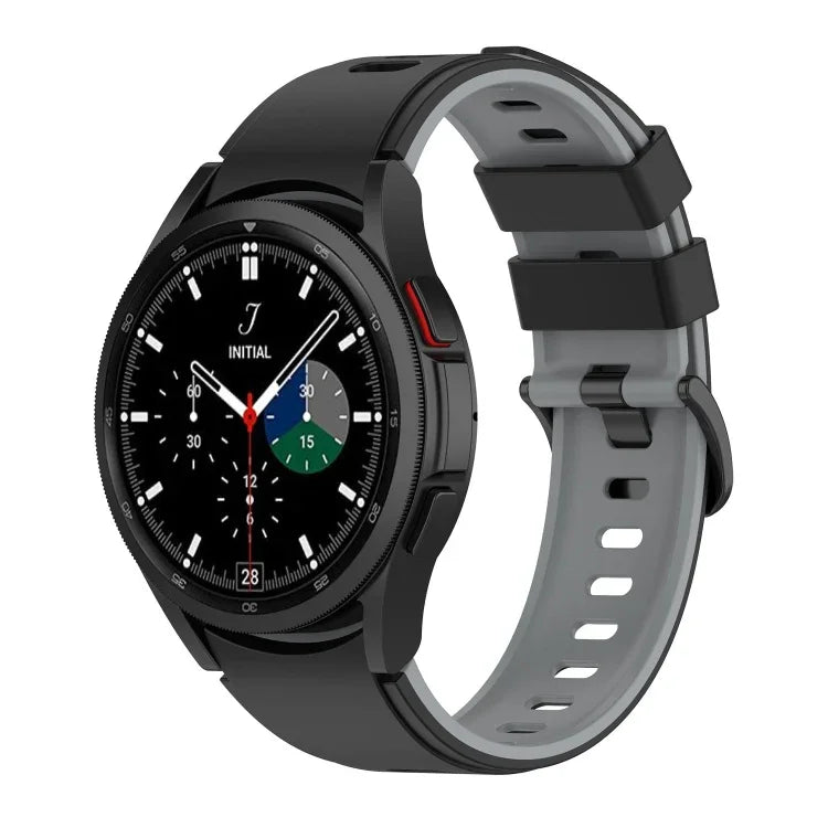 ツートーンシリコンストラップウォッチバンド、Samsung Galaxy Watch5 Pro 45mm／5 44mm／5 40mm用