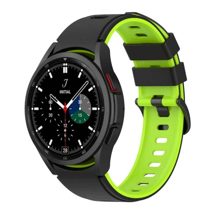 ツートーンシリコンストラップウォッチバンド、Samsung Galaxy Watch5 Pro 45mm／5 44mm／5 40mm用