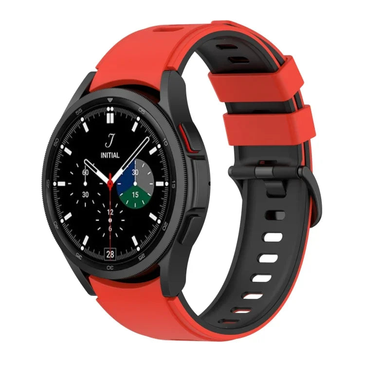 ツートーンシリコンストラップウォッチバンド、Samsung Galaxy Watch5 Pro 45mm／5 44mm／5 40mm用