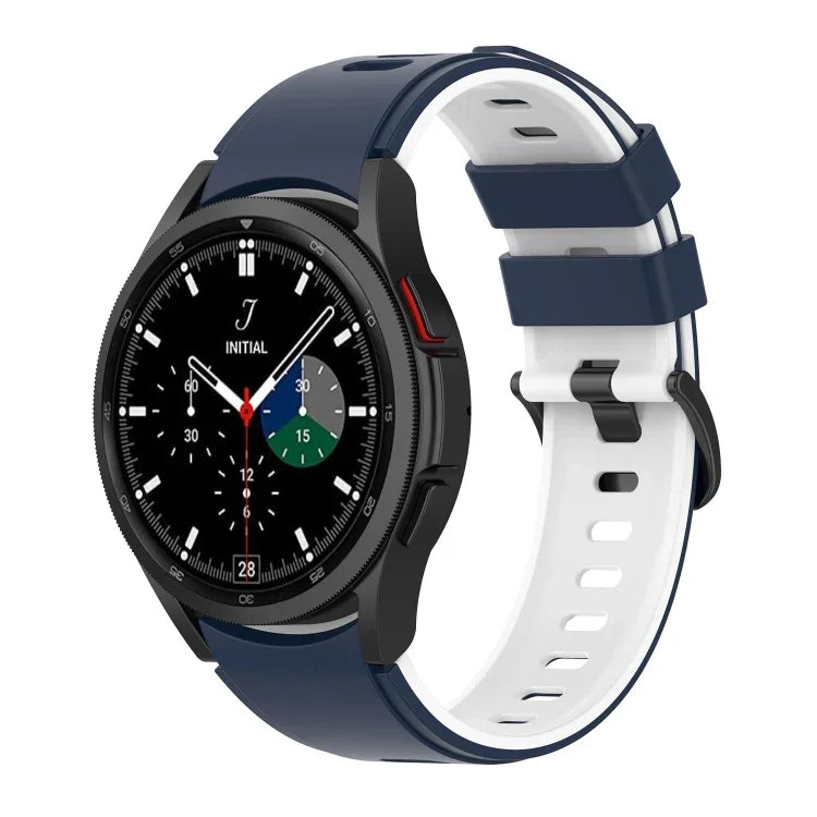 ツートーンシリコンストラップウォッチバンド、Samsung Galaxy Watch5 Pro 45mm／5 44mm／5 40mm用