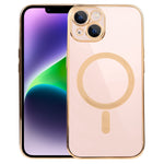 MagSafe Electroplating Straight TPU Phone Case, For iPhone 14, For iPhone 14 Plus, For iPhone 14 Pro, For iPhone 14 Pro Max, For iPhone 13