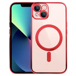 MagSafe Electroplating Straight TPU Phone Case, For iPhone 14, For iPhone 14 Plus, For iPhone 14 Pro, For iPhone 14 Pro Max, For iPhone 13