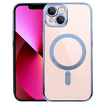 MagSafe Electroplating Straight TPU Phone Case, For iPhone 14, For iPhone 14 Plus, For iPhone 14 Pro, For iPhone 14 Pro Max, For iPhone 13