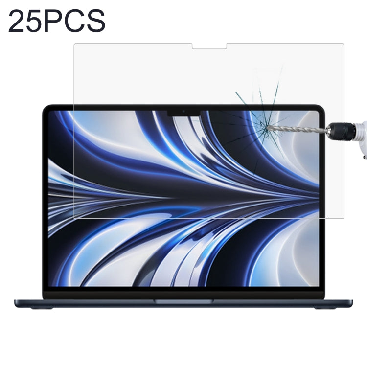 9H耐衝撃強化ガラスフィルム MacBook Air 13.6インチ A2681 / A3449用、1枚、2枚、25枚セット