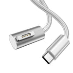 100W 5ピン MagSafe 1 (L字型) から USB-C / Type-C PD充電ケーブル、ケーブル長さ: 1.8m、MagSafe 1 (L字型)