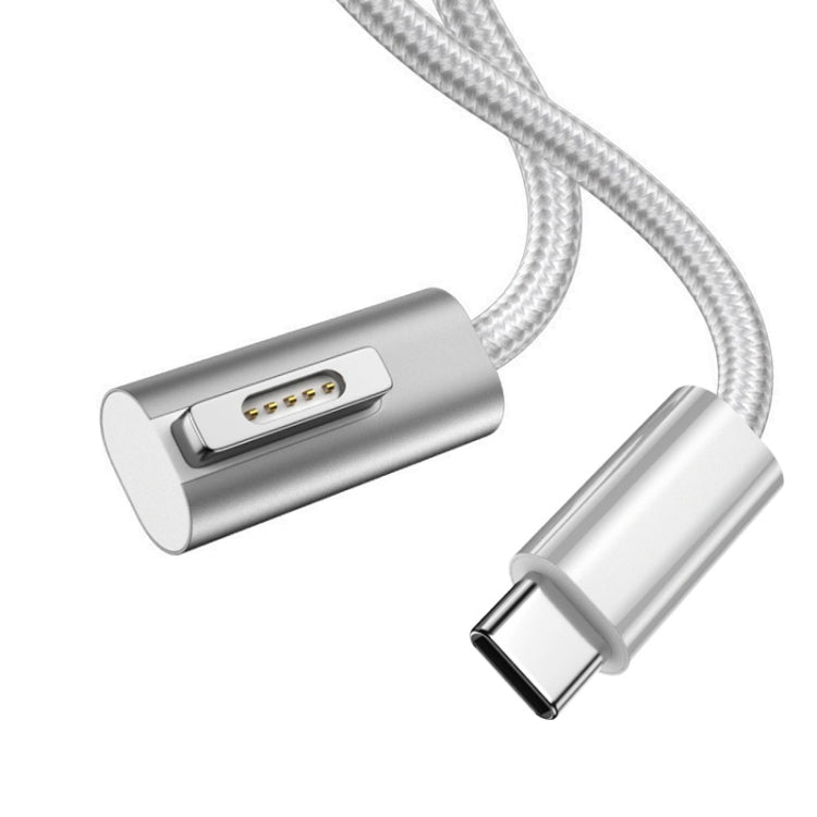 100W 5ピン MagSafe 1 (L字型) から USB-C / Type-C PD充電ケーブル、ケーブル長さ: 1.8m、MagSafe 1 (L字型)
