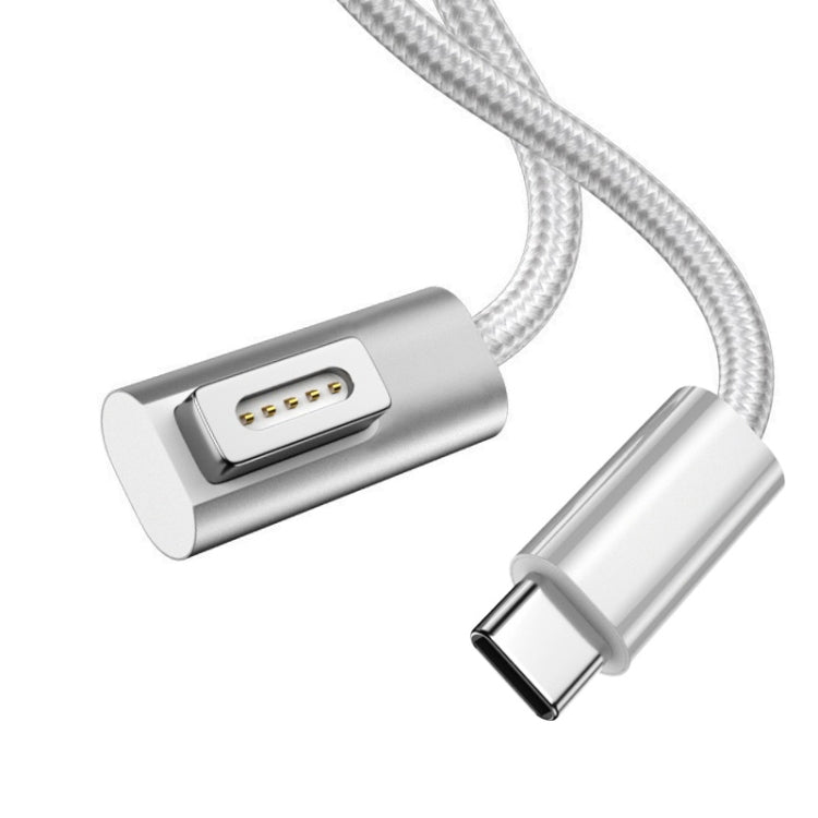 100W 5ピン MagSafe 2（T字型）からUSB-C / Type-C PD充電ケーブル、ケーブル長さ：1.8m、MagSafe 2（T字型）