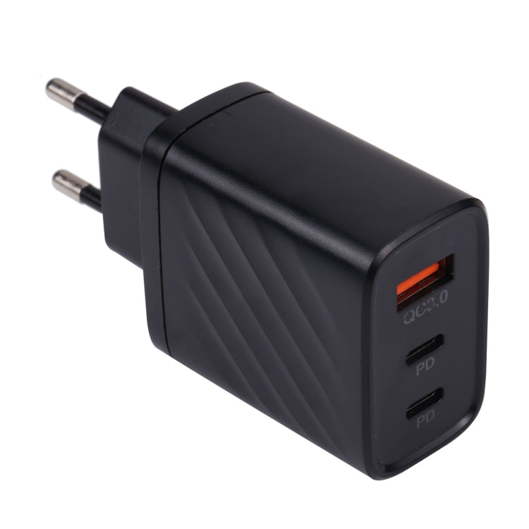 AR-892 3イン1 QC3.0 PD20W USB + USB-C / Type-C 壁用トラベルチャージャー、EUプラグ、UKプラグ
