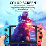 X50 Max 5.1インチスクリーン 携帯型ゲームコンソール ダブルプレイヤー対応 6000以上のゲーム搭載、X50 Max / ブラック、X50 Max / レッド+ブルー