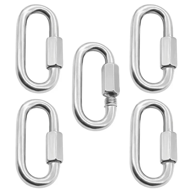 304ステンレススチール クイックコネクトリング ランウェイバックル、5個 3.5mm、5個 4mm、3個 5mm、3個 6mm、2個 7mm、2個 8mm、9mm、10mm