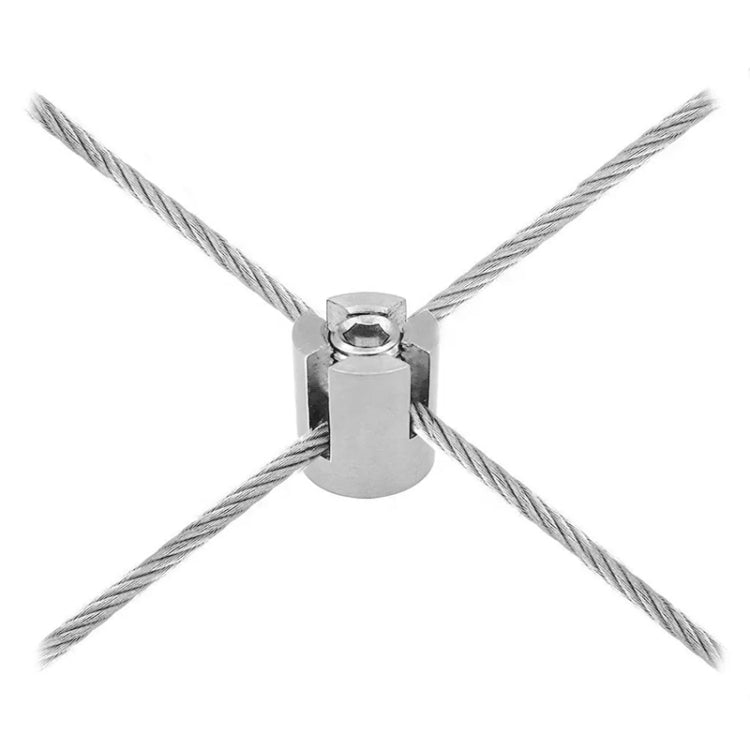 316ステンレス製ガーデンワイヤーロープクロス固定クリップ、M8x2、M10x3、M12x4、M12x5、M12x6、M16x8