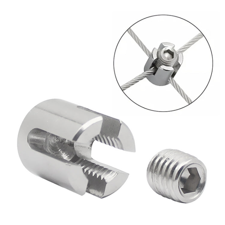 316ステンレス製ガーデンワイヤーロープクロス固定クリップ、M8x2、M10x3、M12x4、M12x5、M12x6、M16x8