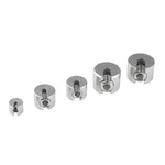 316ステンレス製ガーデンワイヤーロープ固定クリップ、2個セット M4x2、2個セット M8x3、2個セット M8x4、2個セット M10x5、2個セット M10x6