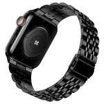セブンビーズ超薄型ステンレススチールウォッチバンド Apple Watchシリーズ用、7 45mm / 6&SE&5&4 44mm / 3&2&1 42mm、7 41mm / 6&SE&5&4 40mm / 3&2&1 38mm