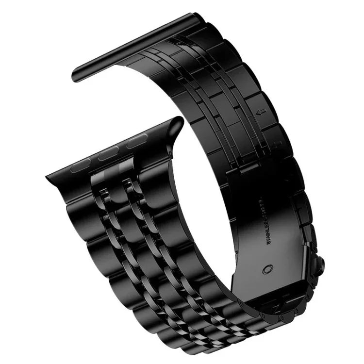 セブンビーズ超薄型ステンレススチールウォッチバンド Apple Watchシリーズ用、7 45mm / 6&SE&5&4 44mm / 3&2&1 42mm、7 41mm / 6&SE&5&4 40mm / 3&2&1 38mm