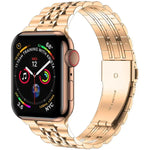 セブンビーズ超薄型ステンレススチールウォッチバンド Apple Watchシリーズ用、7 45mm / 6&SE&5&4 44mm / 3&2&1 42mm、7 41mm / 6&SE&5&4 40mm / 3&2&1 38mm
