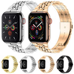 セブンビーズ超薄型ステンレススチールウォッチバンド Apple Watchシリーズ用、7 45mm / 6&SE&5&4 44mm / 3&2&1 42mm、7 41mm / 6&SE&5&4 40mm / 3&2&1 38mm