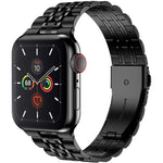 セブンビーズ超薄型ステンレススチールウォッチバンド Apple Watchシリーズ用、7 45mm / 6&SE&5&4 44mm / 3&2&1 42mm、7 41mm / 6&SE&5&4 40mm / 3&2&1 38mm