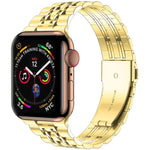 セブンビーズ超薄型ステンレススチールウォッチバンド Apple Watchシリーズ用、7 45mm / 6&SE&5&4 44mm / 3&2&1 42mm、7 41mm / 6&SE&5&4 40mm / 3&2&1 38mm