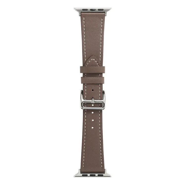シングルラップマイクロファイバーレザーウォッチバンド Apple Watchシリーズ用、7 45mm / 6&SE&5&4 44mm / 3&2&1 42mm、7 41mm / 6&SE&5&4 40mm / 3&2&1 38mm