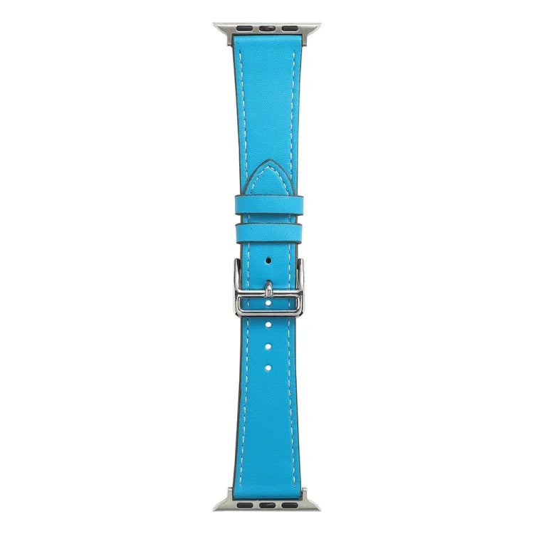シングルラップマイクロファイバーレザーウォッチバンド Apple Watchシリーズ用、7 45mm / 6&SE&5&4 44mm / 3&2&1 42mm、7 41mm / 6&SE&5&4 40mm / 3&2&1 38mm