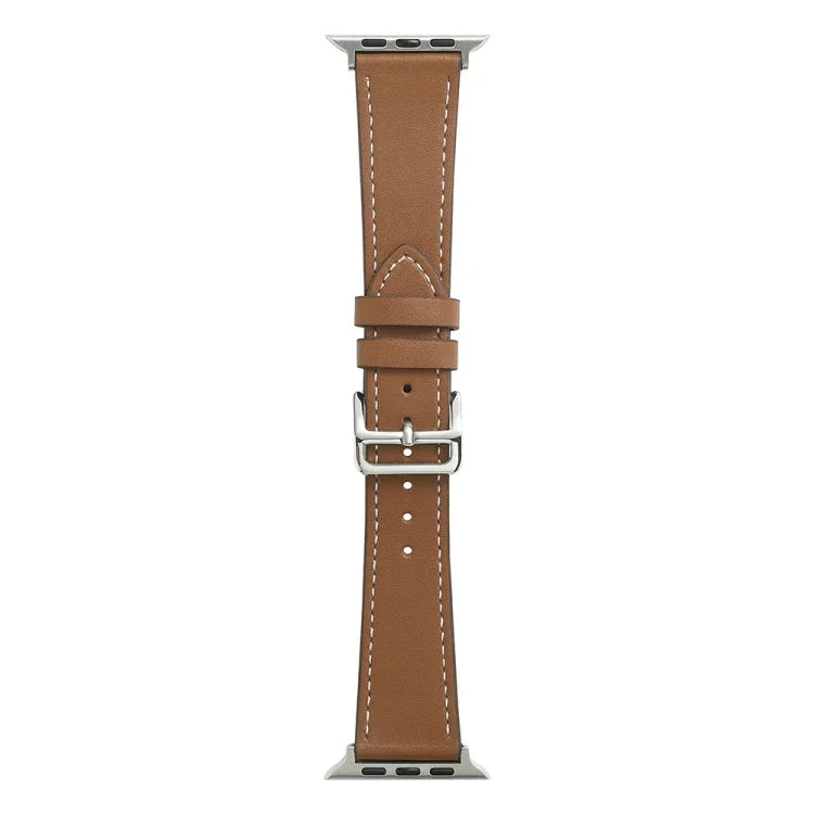 シングルラップマイクロファイバーレザーウォッチバンド Apple Watchシリーズ用、7 45mm / 6&SE&5&4 44mm / 3&2&1 42mm、7 41mm / 6&SE&5&4 40mm / 3&2&1 38mm