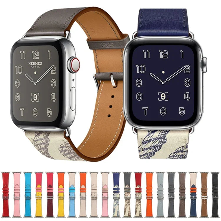シングルラップマイクロファイバーレザーウォッチバンド Apple Watchシリーズ用、7 45mm / 6&SE&5&4 44mm / 3&2&1 42mm、7 41mm / 6&SE&5&4 40mm / 3&2&1 38mm