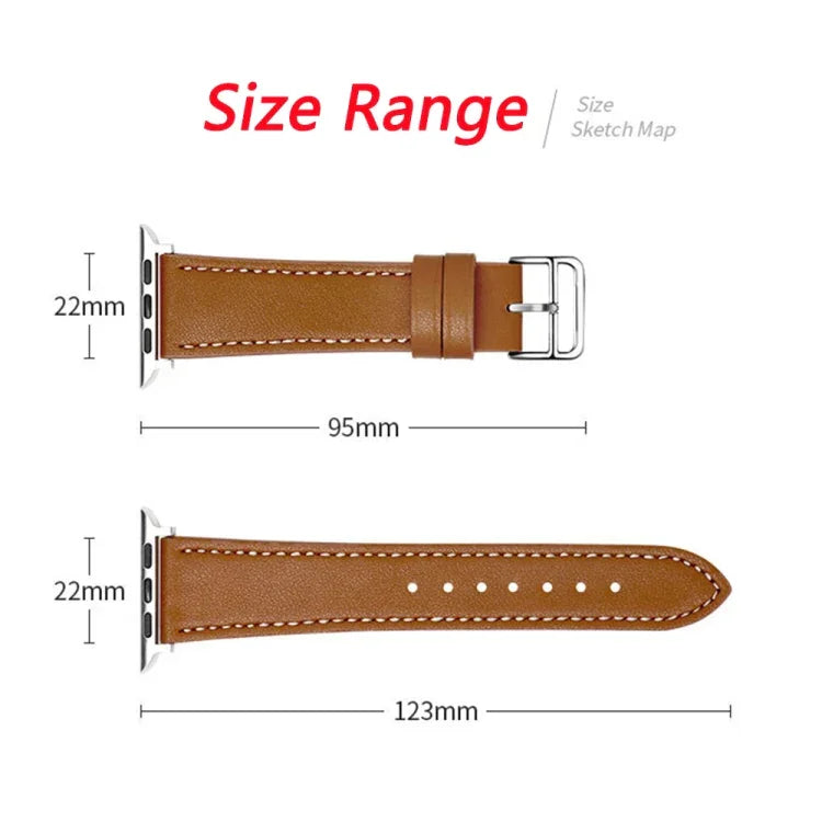 シングルラップマイクロファイバーレザーウォッチバンド Apple Watchシリーズ用、7 45mm / 6&SE&5&4 44mm / 3&2&1 42mm、7 41mm / 6&SE&5&4 40mm / 3&2&1 38mm