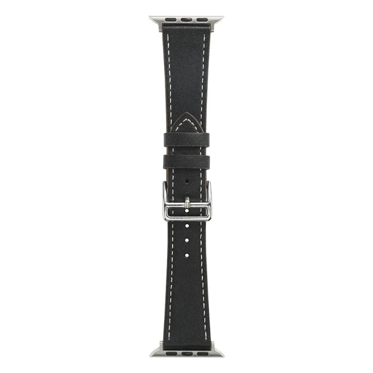 シングルラップマイクロファイバーレザーウォッチバンド Apple Watchシリーズ用、7 45mm / 6&SE&5&4 44mm / 3&2&1 42mm、7 41mm / 6&SE&5&4 40mm / 3&2&1 38mm