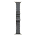 シングルラップマイクロファイバーレザーウォッチバンド Apple Watchシリーズ用、7 45mm / 6&SE&5&4 44mm / 3&2&1 42mm、7 41mm / 6&SE&5&4 40mm / 3&2&1 38mm