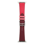 シングルラップマイクロファイバーレザーウォッチバンド Apple Watchシリーズ用、7 45mm / 6&SE&5&4 44mm / 3&2&1 42mm、7 41mm / 6&SE&5&4 40mm / 3&2&1 38mm