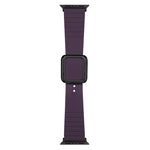 ブラックスクエアバックルシリコンウォッチバンド Apple Watchシリーズ用、7 45mm / 6&SE&5&4 44mm / 3&2&1 42mm、7 41mm / 6&SE&5&4 40mm / 3&2&1 38mm