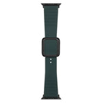 ブラックスクエアバックルシリコンウォッチバンド Apple Watchシリーズ用、7 45mm / 6&SE&5&4 44mm / 3&2&1 42mm、7 41mm / 6&SE&5&4 40mm / 3&2&1 38mm