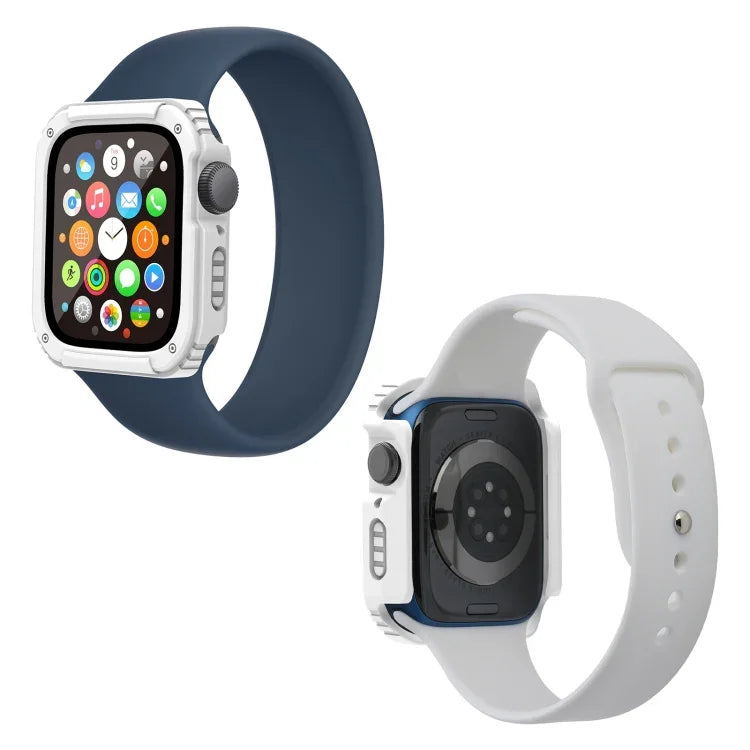 2-in-1スクリーン強化ガラスフィルム保護ケース、Apple Watchシリーズ9 / 8 / 7 45mm用、Apple Watchシリーズ9 / 8 / 7 41mm用、Apple Watchシリーズ6 / 5 / 4 / SE 44mm用、Apple Watchシリーズ6 / 5 / 4 / SE 40mm用、Apple Watchシリーズ3 & 2 & 1 42mm用