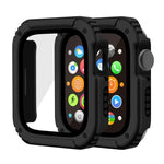 2-in-1スクリーン強化ガラスフィルム保護ケース、Apple Watchシリーズ9 / 8 / 7 45mm用、Apple Watchシリーズ9 / 8 / 7 41mm用、Apple Watchシリーズ6 / 5 / 4 / SE 44mm用、Apple Watchシリーズ6 / 5 / 4 / SE 40mm用、Apple Watchシリーズ3 & 2 & 1 42mm用