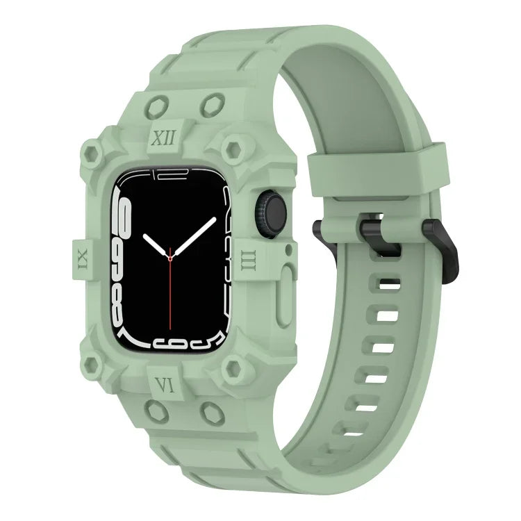 Apple Watchシリーズ用 一体型シリコンウォッチバンド, 7 45mm / 6&SE&5&4 44mm / 3&2&1 42mm, 7 41mm / 6&SE&5&4 40mm / 3&2&1 38mm