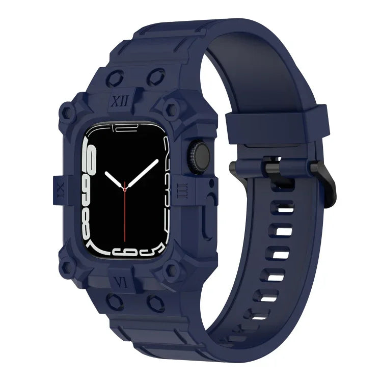 Apple Watchシリーズ用 一体型シリコンウォッチバンド, 7 45mm / 6&SE&5&4 44mm / 3&2&1 42mm, 7 41mm / 6&SE&5&4 40mm / 3&2&1 38mm