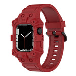 Apple Watchシリーズ用 一体型シリコンウォッチバンド, 7 45mm / 6&SE&5&4 44mm / 3&2&1 42mm, 7 41mm / 6&SE&5&4 40mm / 3&2&1 38mm