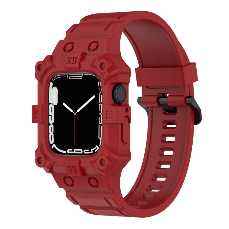 Apple Watchシリーズ用 一体型シリコンウォッチバンド, 7 45mm / 6&SE&5&4 44mm / 3&2&1 42mm, 7 41mm / 6&SE&5&4 40mm / 3&2&1 38mm