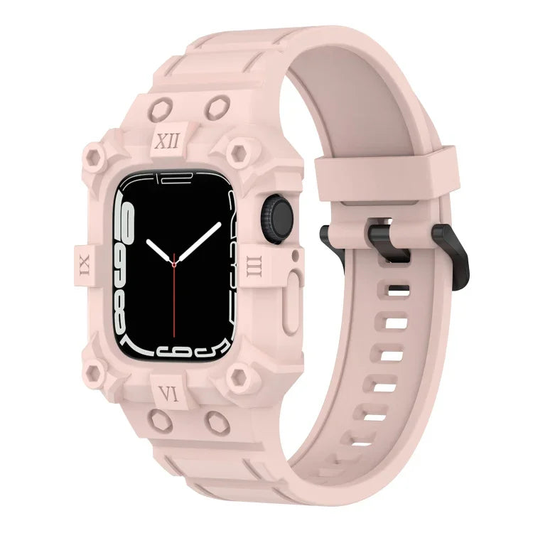 Apple Watchシリーズ用 一体型シリコンウォッチバンド, 7 45mm / 6&SE&5&4 44mm / 3&2&1 42mm, 7 41mm / 6&SE&5&4 40mm / 3&2&1 38mm