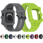 Apple Watchシリーズ用 一体型シリコンウォッチバンド, 7 45mm / 6&SE&5&4 44mm / 3&2&1 42mm, 7 41mm / 6&SE&5&4 40mm / 3&2&1 38mm