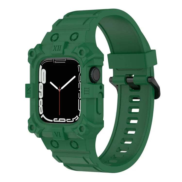 Apple Watchシリーズ用 一体型シリコンウォッチバンド, 7 45mm / 6&SE&5&4 44mm / 3&2&1 42mm, 7 41mm / 6&SE&5&4 40mm / 3&2&1 38mm